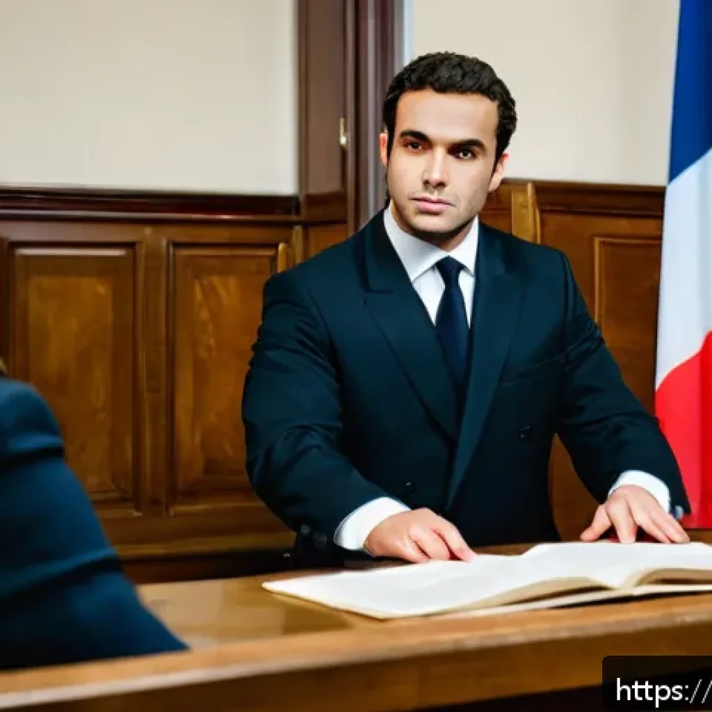 형사소송법상 변호인의 조력권 - A professional French courtroom scene depicting a criminal trial in progress at the tribunal correct...